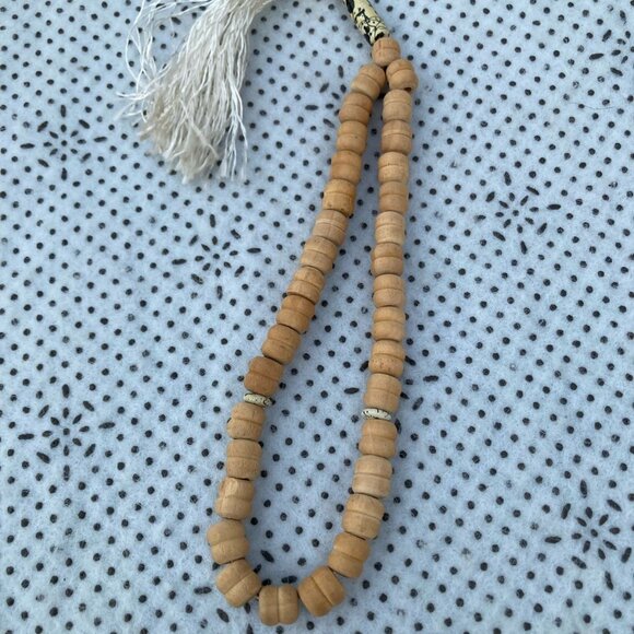 Handmade Tasbeeh Real Wood Prayer Beads Religious Muslim Misbah Pray 33 Beads - Picture 9 of 10